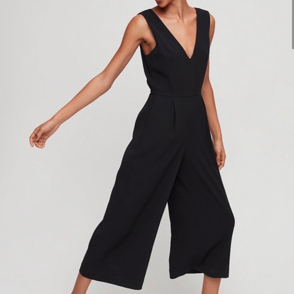Babaton Pants - NWOT Babaton wide leg black romper